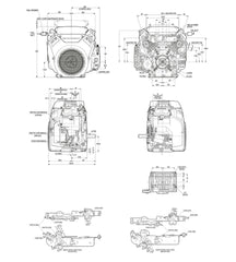 Honda Lawn Mower Tractor Engine (GX690 - H2MX3)