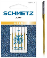 SCHMETZ Gold Jeans Needle Size 16 (Pack of 5 Needles)