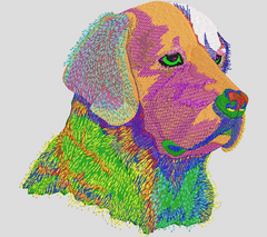 Digital Dog Embroidery Design DG0205