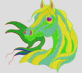 Digital Horse Embroidery Design HR0383
