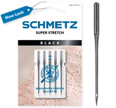 SCHMETZ Super Stretch Black Needle Size 14 (Pack of 5 Needles)