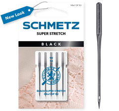 SCHMETZ Super Stretch Black Needle Size 14 (Pack of 5 Needles)