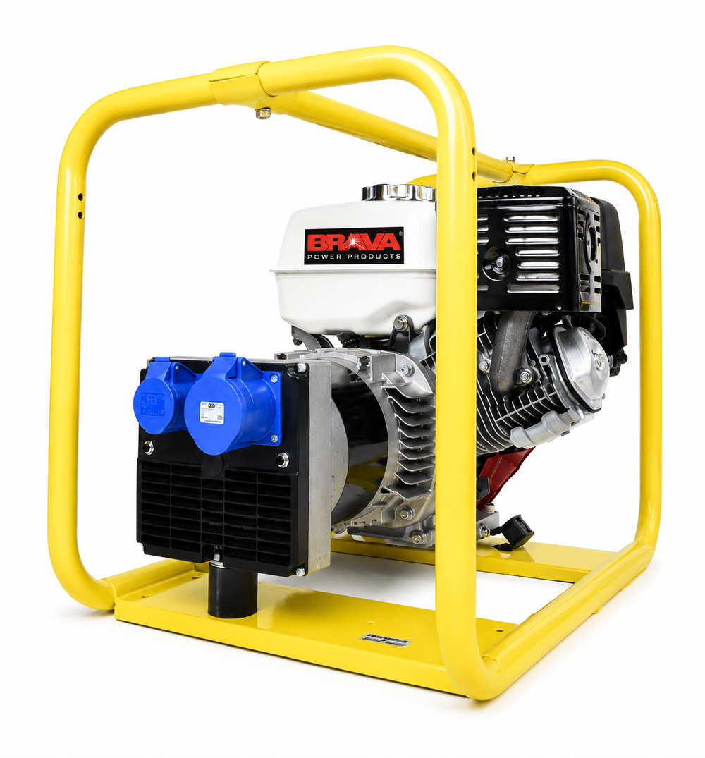 صورة جانبية لمولد كهرباء برافا GS6KVA مع تصميم أنيق وسعر تنافسي