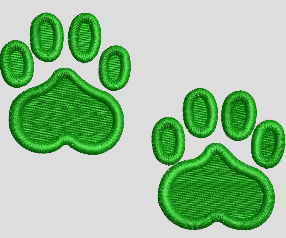 Digital Dog Paw Embroidery Design DT0421