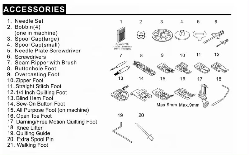 (CML-986) Mare Sewing Machine