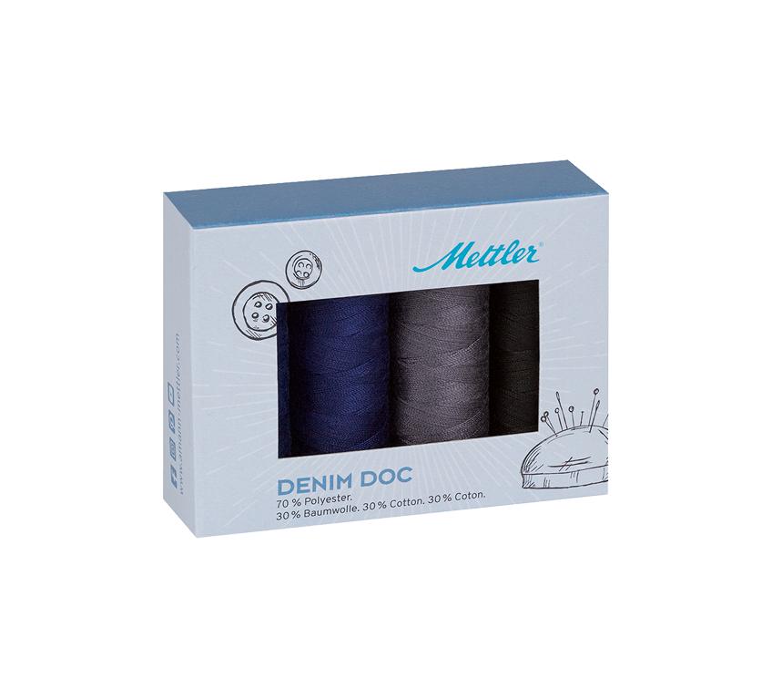 Mettler Polyshine Denim Doc Embroidery Thread- F1005007