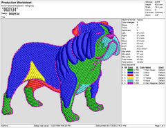 Digital Dog Embroidery Design DG0134