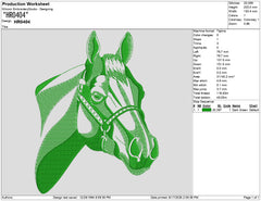 Digital Horse Embroidery Design HR0404