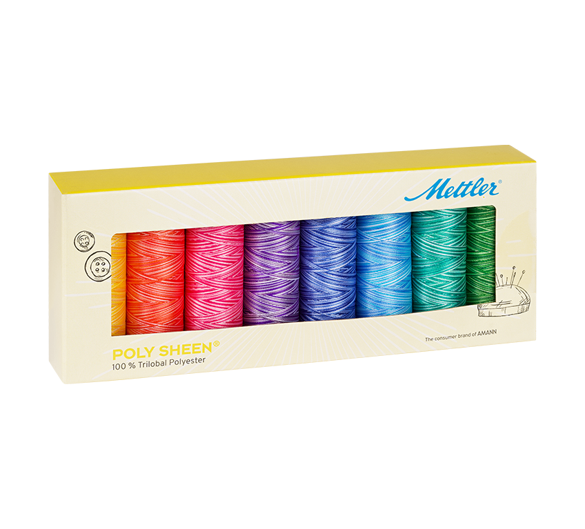 Poly Sheen Sewing Thread, Tear Resistant and Shiny, Ideal for Embroidery - F1005012