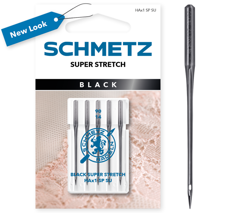 SCHMETZ Super Stretch Black Needle Size 14 (Pack of 5 Needles)