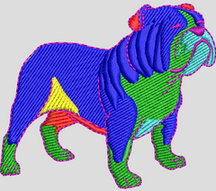 Digital Dog Embroidery Design DG0134