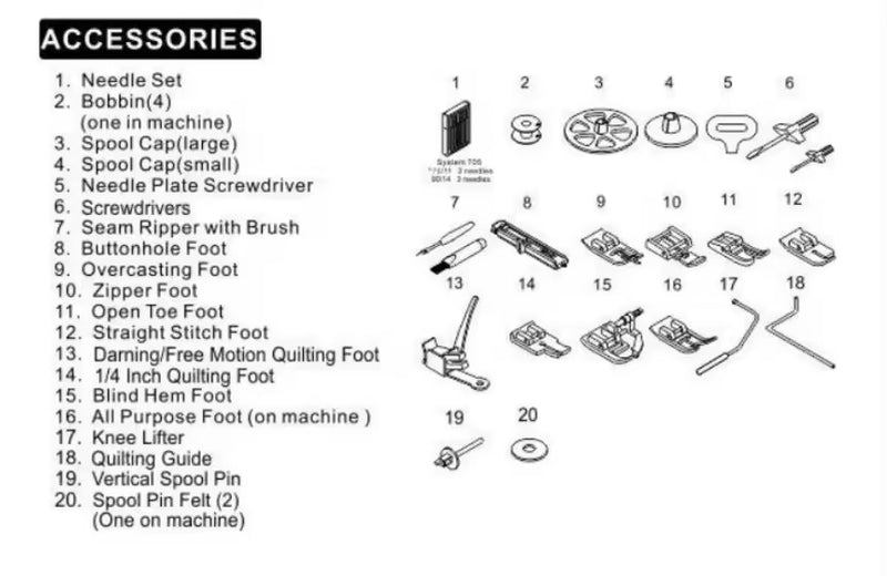 (EML-986) Mare Sewing Machine