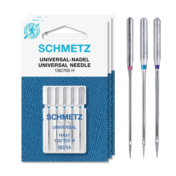 Schmetz Needles 75/11 - 90/14 - 100/16 (One packet of each)